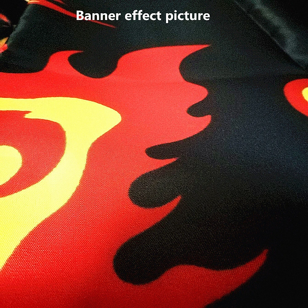 Тяжелый металлический музыкальный тематический баннер и флаг логотипы