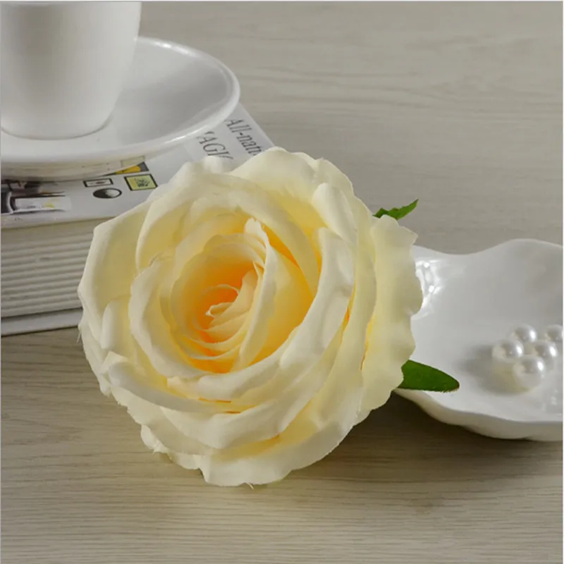 20 штук 10 см искусственные розы Шелковые головки цветов Набор сделай сам для