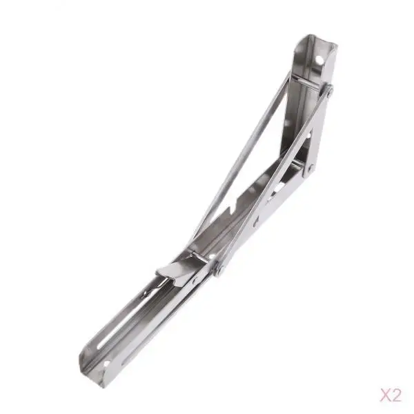 2 шт. складной кронштейн из нержавеющей стали 304 10 дюймов | Автомобили и мотоциклы
