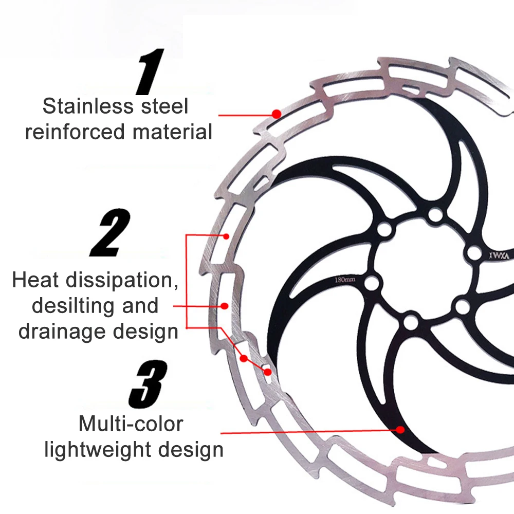 1 шт. Сверхлегкий мотоциклетный тормоз из нержавеющей стали MTB велосипед дисковый