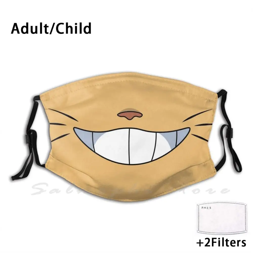 Маска Neko с забавным принтом многоразовая фильтровальная маска для лица Pm2.5