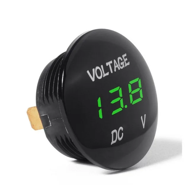 DC 12V 24V Автомобиль Мотоцикл Водонепроницаемый светодиодный Панель цифровой Напряжение метр Дисплей