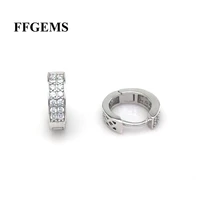 ffgems 925 silver earring sterling zircon elegant fine jewelry earrings for women lady engagement wedding party gift box