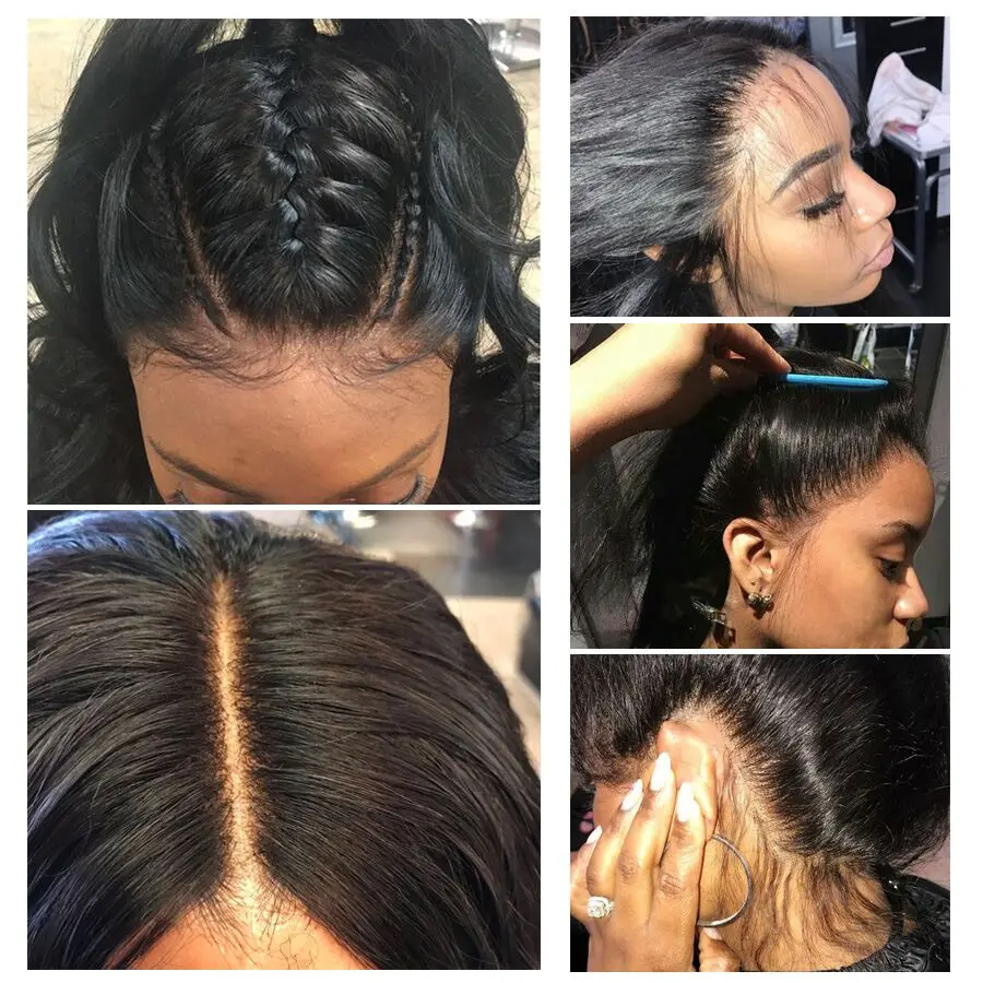 Парик RXY Body Wave на сетке спереди 13X4 Hd передний al парик 250% прозрачные 360