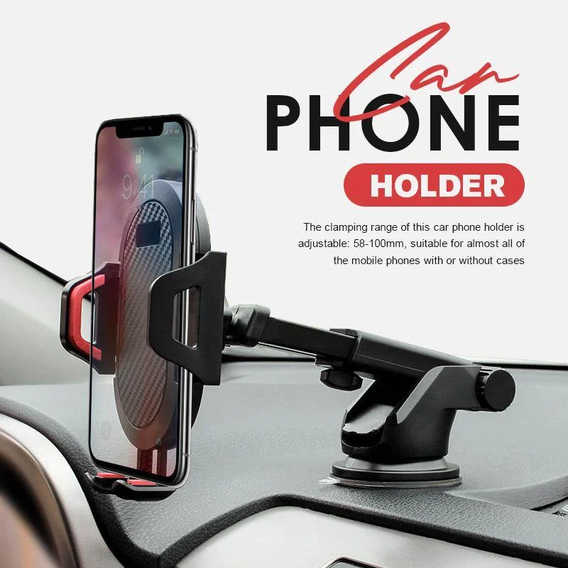

Car Phone Holder 360 Degrees Universal Smartphone Car Mount Stand Adjustable Phone Mounting Suction Cup Bracket Car Accessoires