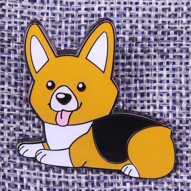 Cute Shiba Inu Dog pug Brooch Badge Puppy enamel pin | Украшения и аксессуары