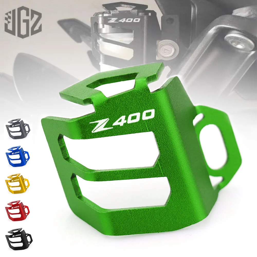 

Motorcycle CNC Aluminum Rear Brake Fluid Tank Oil Cup Protector Cover Holder Bracket for KAWASAKI Z400 2017 - 2020 Accessories