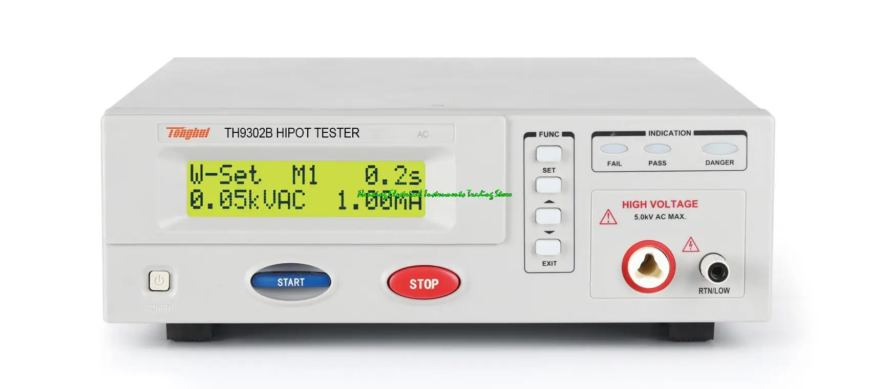 

TH9302B Hipot Tester AC5KV/10mA 50VA,TH9302 Hipot Tester AC/DC 5/6KV/10/5 mA Insulation resistance: 20KΩ-10GΩ/1kV Safety Tester