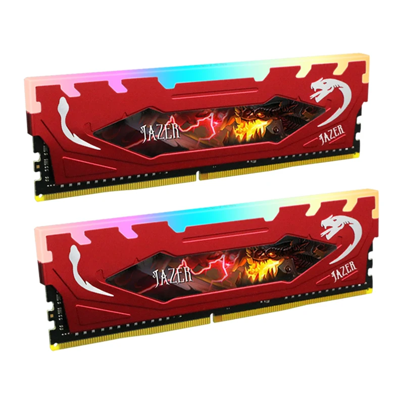 Оперативная память JAZER для компьютера ОЗУ тип DDR4 объем памяти-4 ГБ/16 ГБ частота-2666
