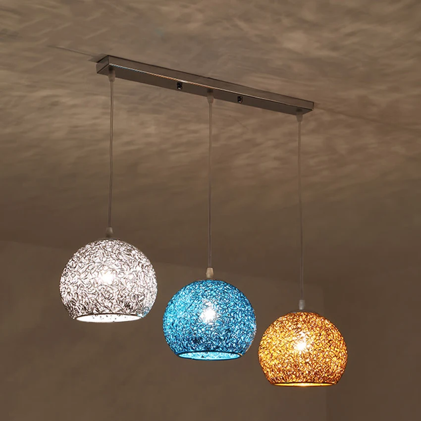 Современные настраиваемые цветные железные подвесные светильники для спальни