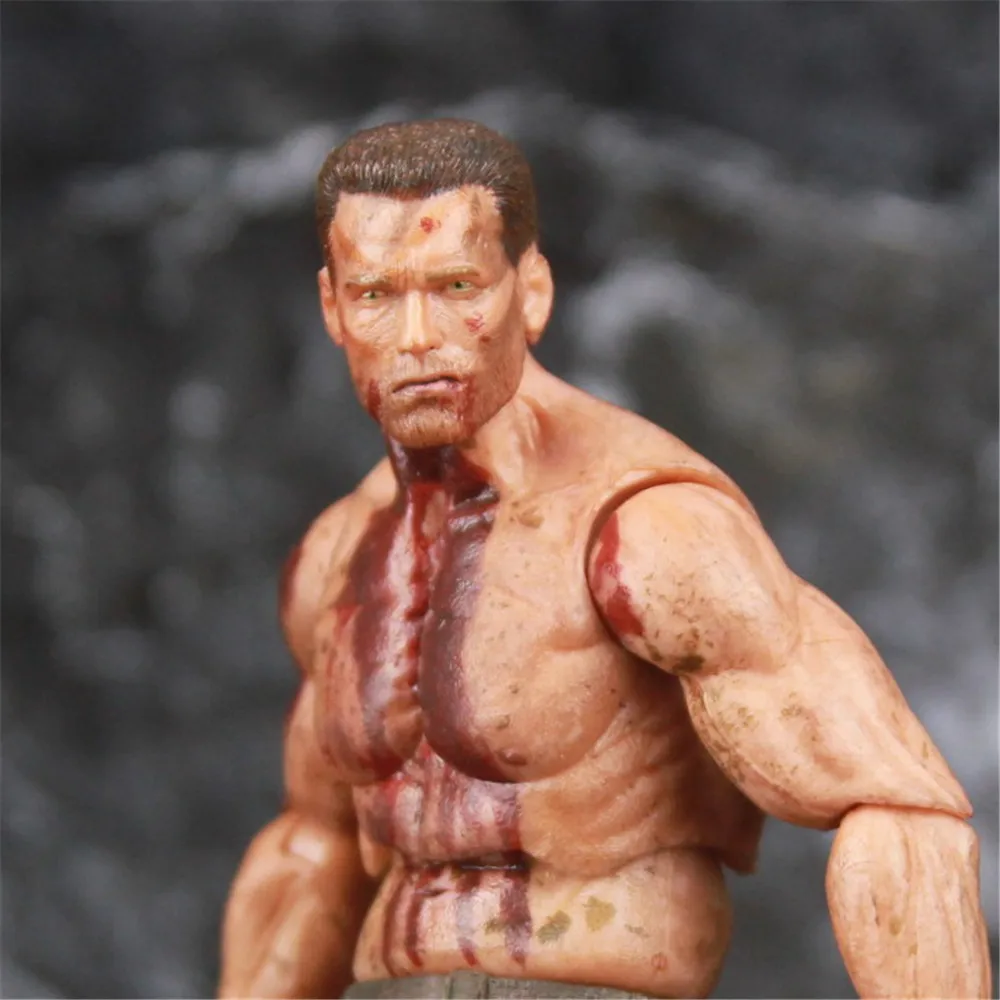 

Original NECA Predator DVJ 7" DUTCH Action Figure From VS Jungle Hunter The Final Battle Collectible Toys Doll Loose