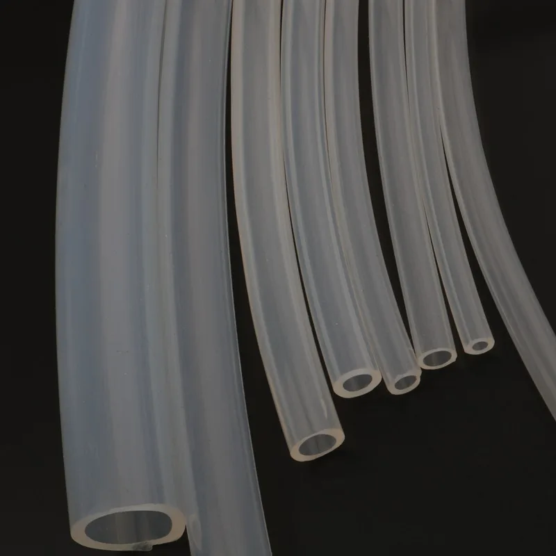 Трубка из пищевого силикона, 1 м, 2 ~ 21 мм, прозрачный силиконовый ...