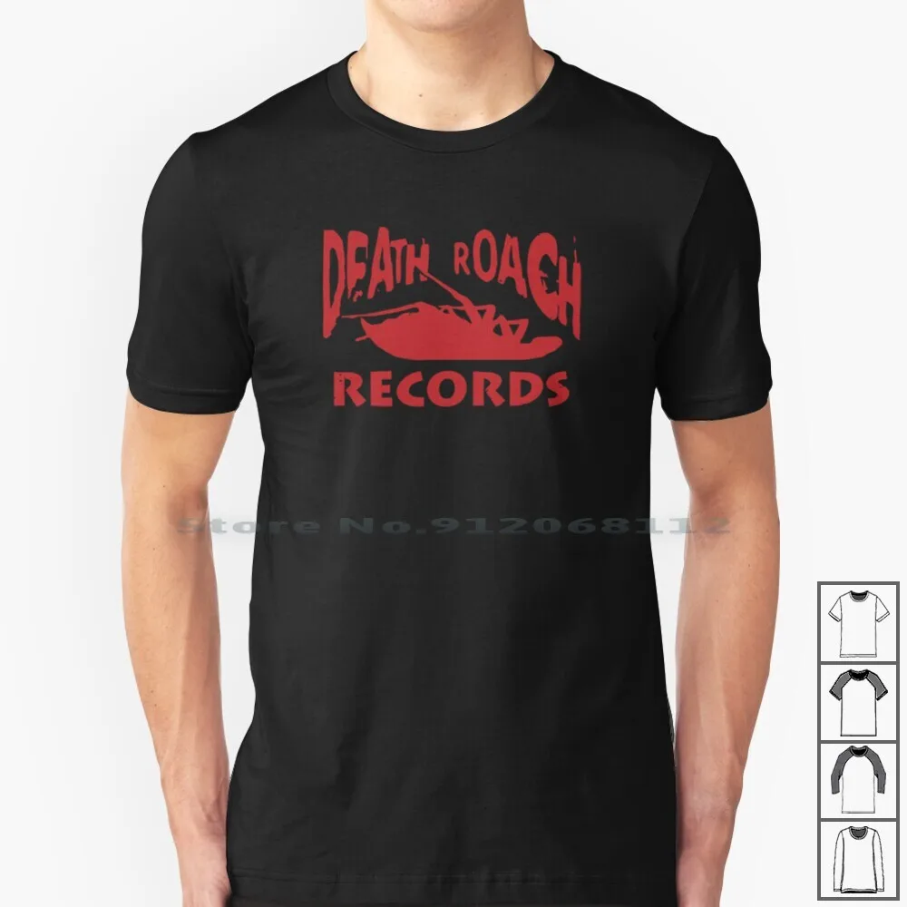 Death Roach Records T Shirt 100% Cotton Papa Music Band Nu Metal Hard Alternative Interscope Shady Records Hellcat Records