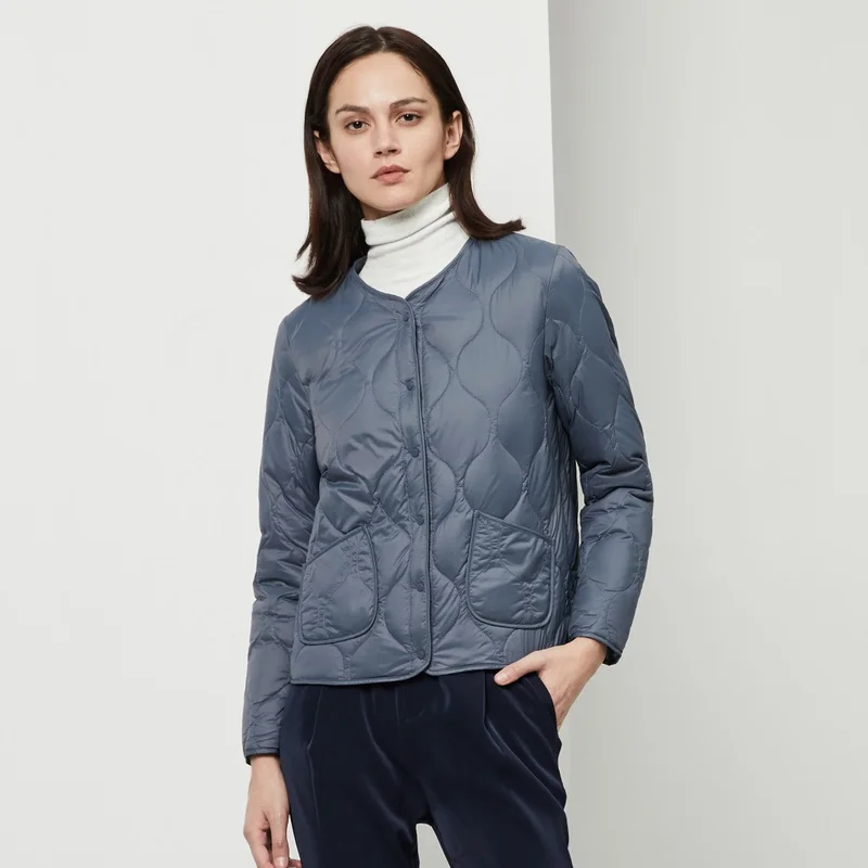 Женская одежда ранняя зима пуховое пальто обычная куртка 90% пуховик на утином