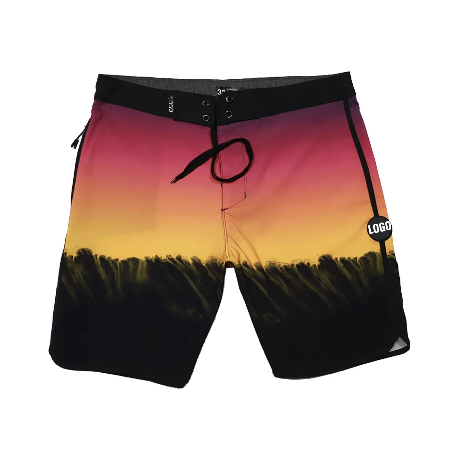 2020 новый бренд бермуды Короткий полосатый мужской спандекс шорты пляжные