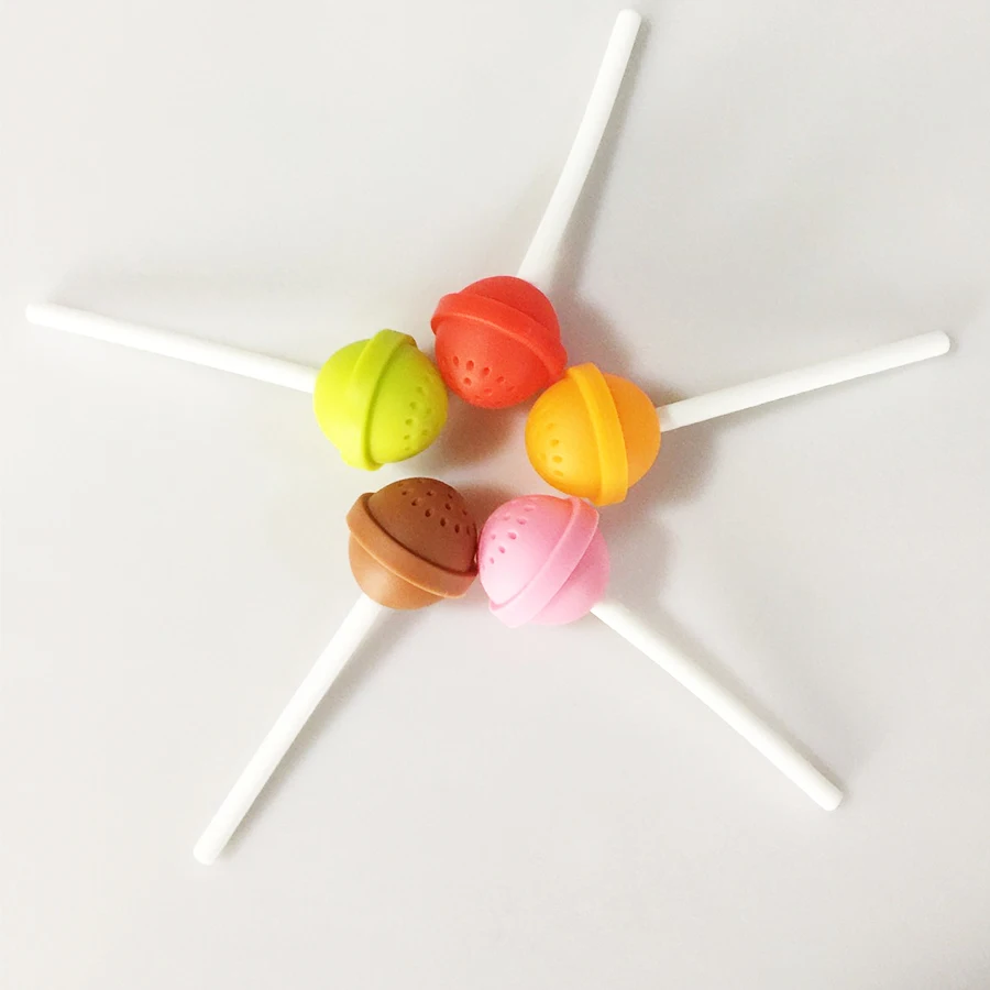 Творческий леденец на палочке Форма кремния сладкий Чай заварки леденца с