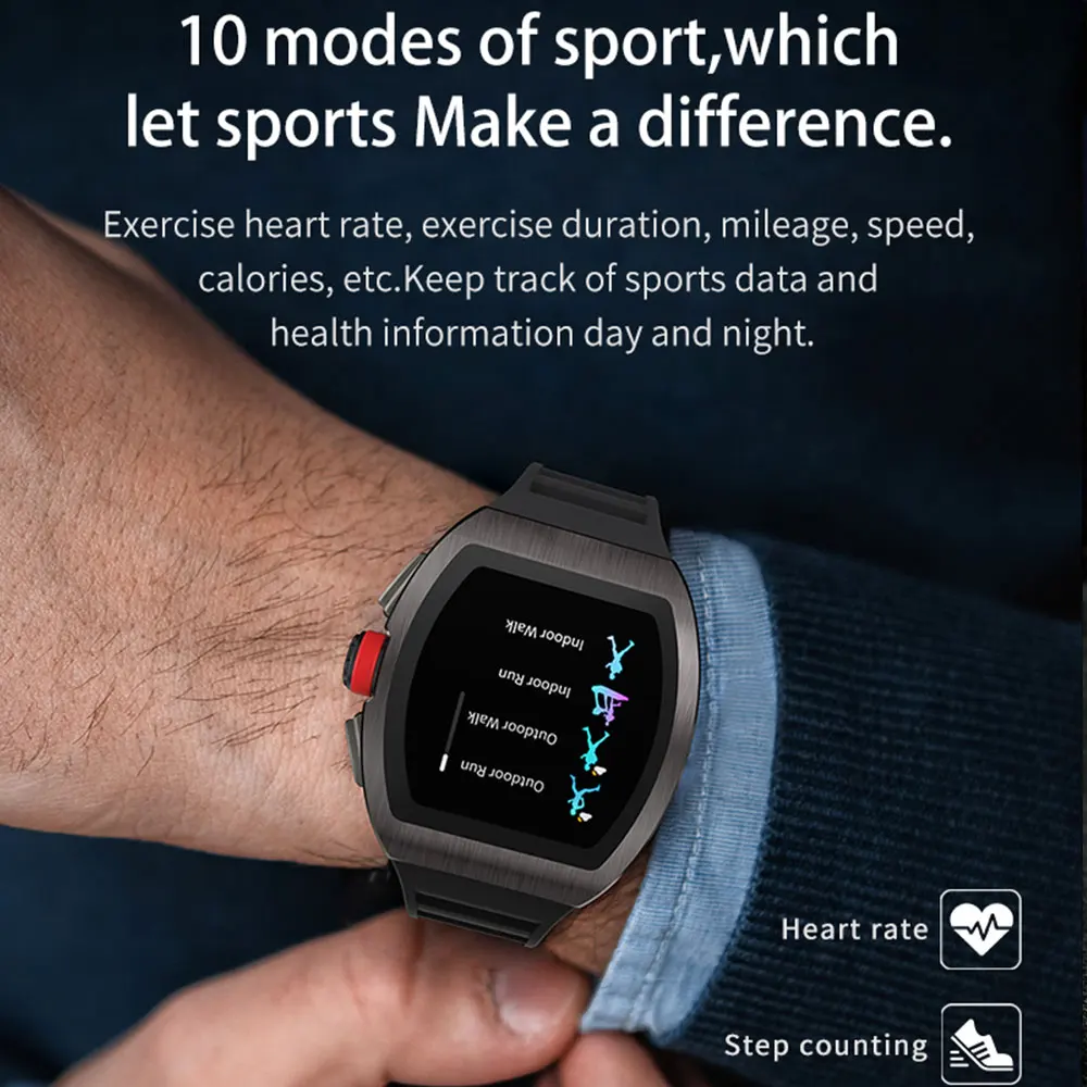 M1 Смарт часы Для мужчин Heart Rate Monitor спортивные золото 1 4 дюймов IPS сплав чехол IP68