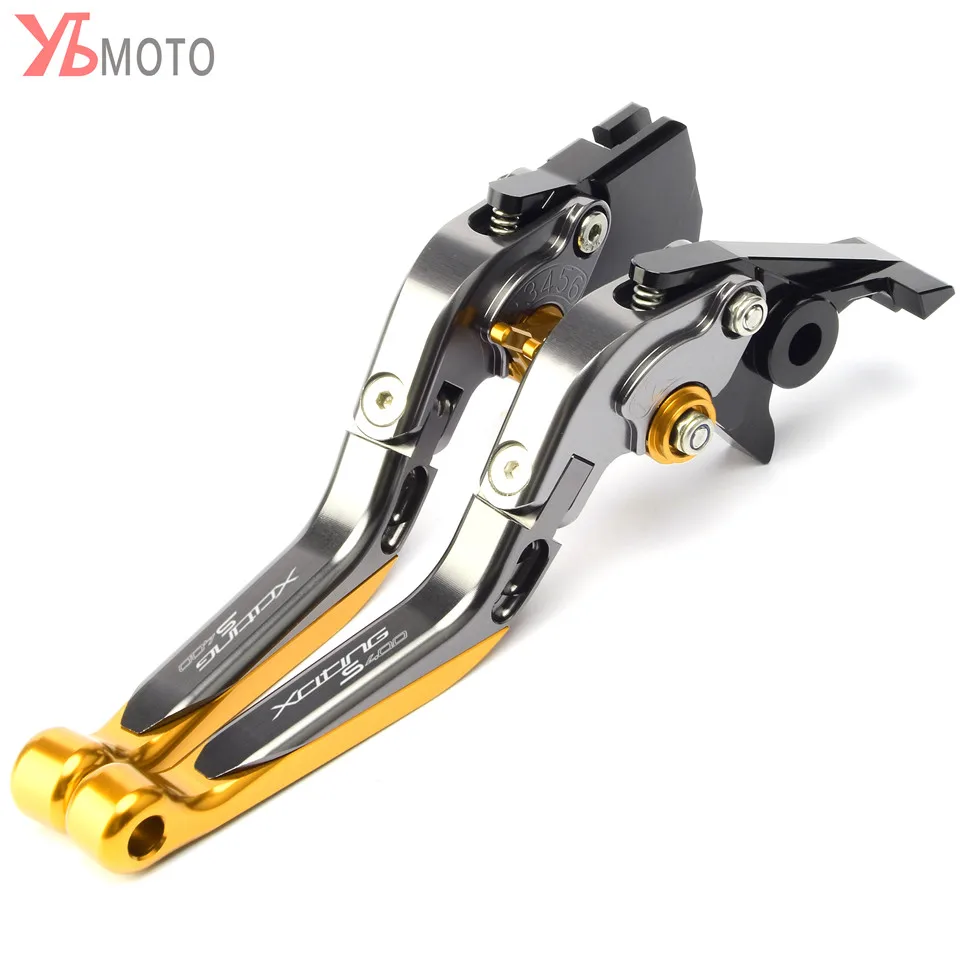 Top brand Motorcycle CNC Accessories Ajustable Clutch Brake Levers For KYMCO XCITINGS400 XCITING S 400 2017 2018 2019 with logo |