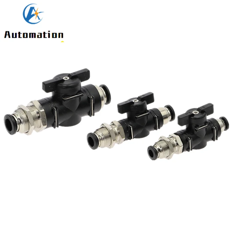 

Черная перегородка BM 6 мм 8 мм 10 мм, пневматический вставной быстроразъемный соединитель, ручной клапан для поворотного переключателя, ручно...