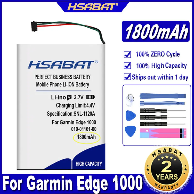 Аккумулятор HSABAT 010 01161 00 НА 1800 мА · ч для GPS навигатора Garmin Edge 1000 EXPLORE Наход G8 361 00035 06