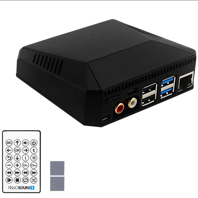

Чехол Argon NanoSound для Raspberry Pi 4 Model B со встроенным Hi-Fi DAC пассивным охлаждением и алюминиевой крышкой