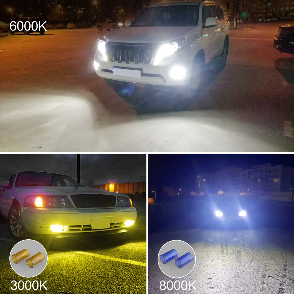 Zdatt H11 led лампы H4 h1 HB3 HB4 9008 H7 диодные для авто Canbus 100 Вт 20000 лм 6000K 8000K 360 K градусов 12 В
