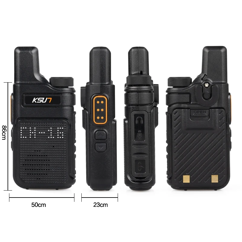 ksun m6 mini pmr 446 two way radio hf transceiver portable radio station usb charger walkie talkie 16 channel walkie talkie free global shipping