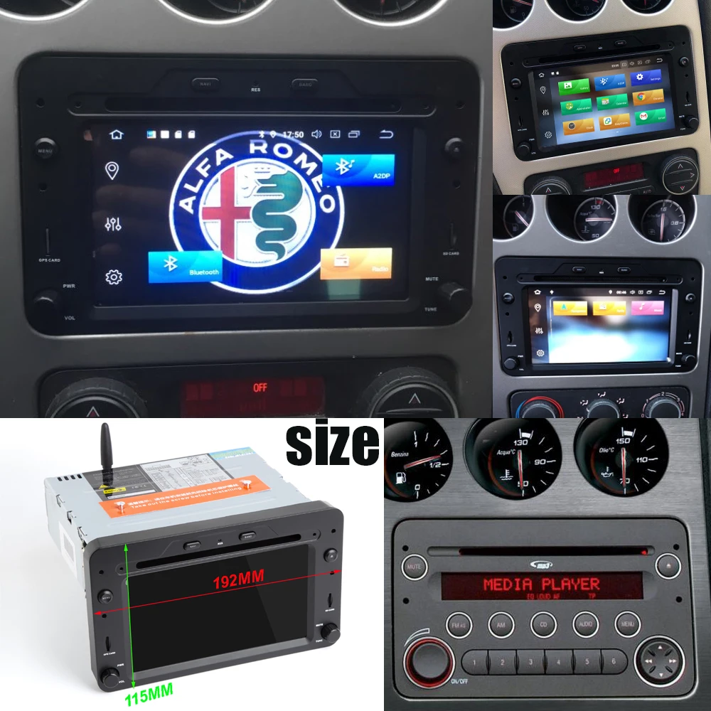 Автомобильный DVD-плеер hiрайот Android 10 GPS для Alfa Romeo Spider Brera 159 Sportwagon 4 Гб + 64 СБ Navi аудио
