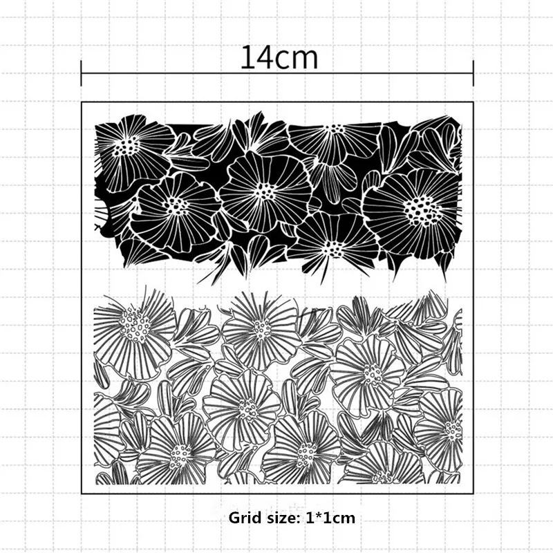 

2021 NEW Flower Field Dandelion Silicone Transparent Seal For DIY Scrapbooking Paper Card Album Handbook Decoration Ink Stencil