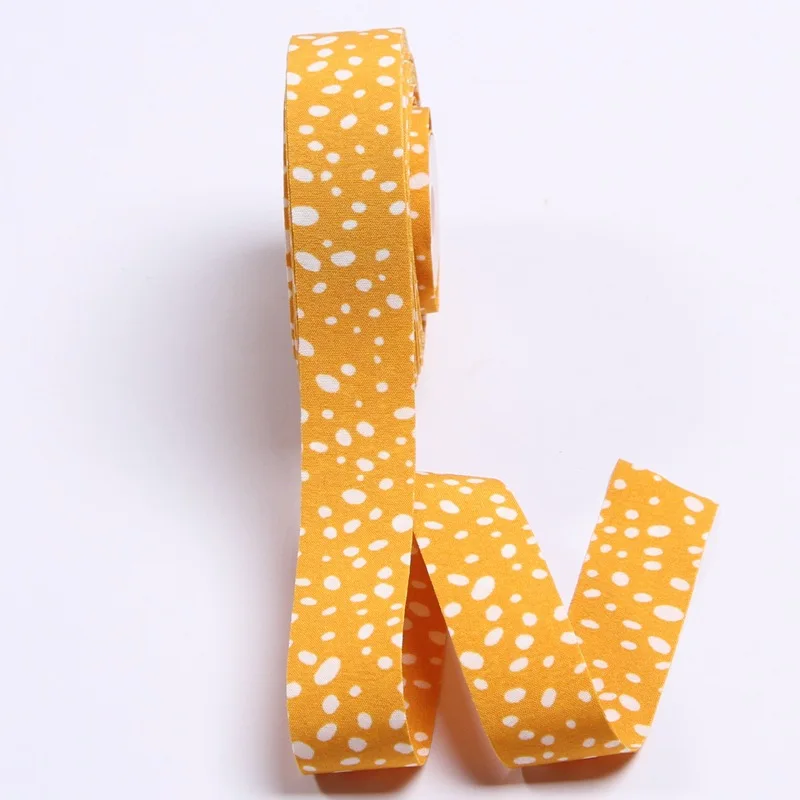 

5 yards Double-sided Dots Printed Ribbon DIY Bow Hair Accessories Clothing Decoration Trim Gift Bouquet Packaing Material