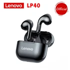 TWS-наушники Lenovo LP40, Bluetooth 5,0, игровые Беспроводные наушники с сенсорным управлением, спортивные наушники-вкладыши с микрофоном