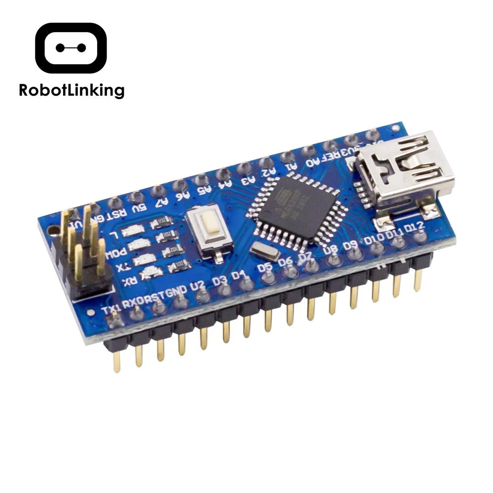 Плата Nano CH340/ATmega328P без USB кабеля совместима с Arduino V3.0 (без кабеля)|controller drivers|controle
