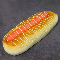 1pcs 20cm8cm high imitation artificial ham sausage bread modelartificial plastic fake simulated hot dog bread