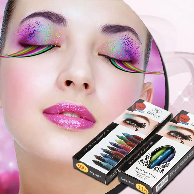 

Silkworm beadle eye shadow pen eyeliner glue pen Davis silk waterproof eyebrow pen high-gloss color eyeliner