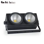 Светодиодный Cob Wash аудитории 2 глаза заливающее освещение 2X100W DMX Матрица фонари Par сценический снизу вверх для Dj диско-концерт