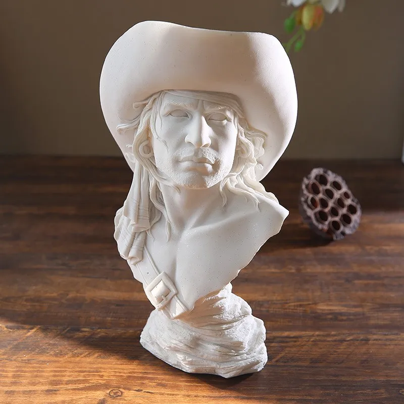 Скульптуры белых индийских персонажей из смолы в современном стиле для