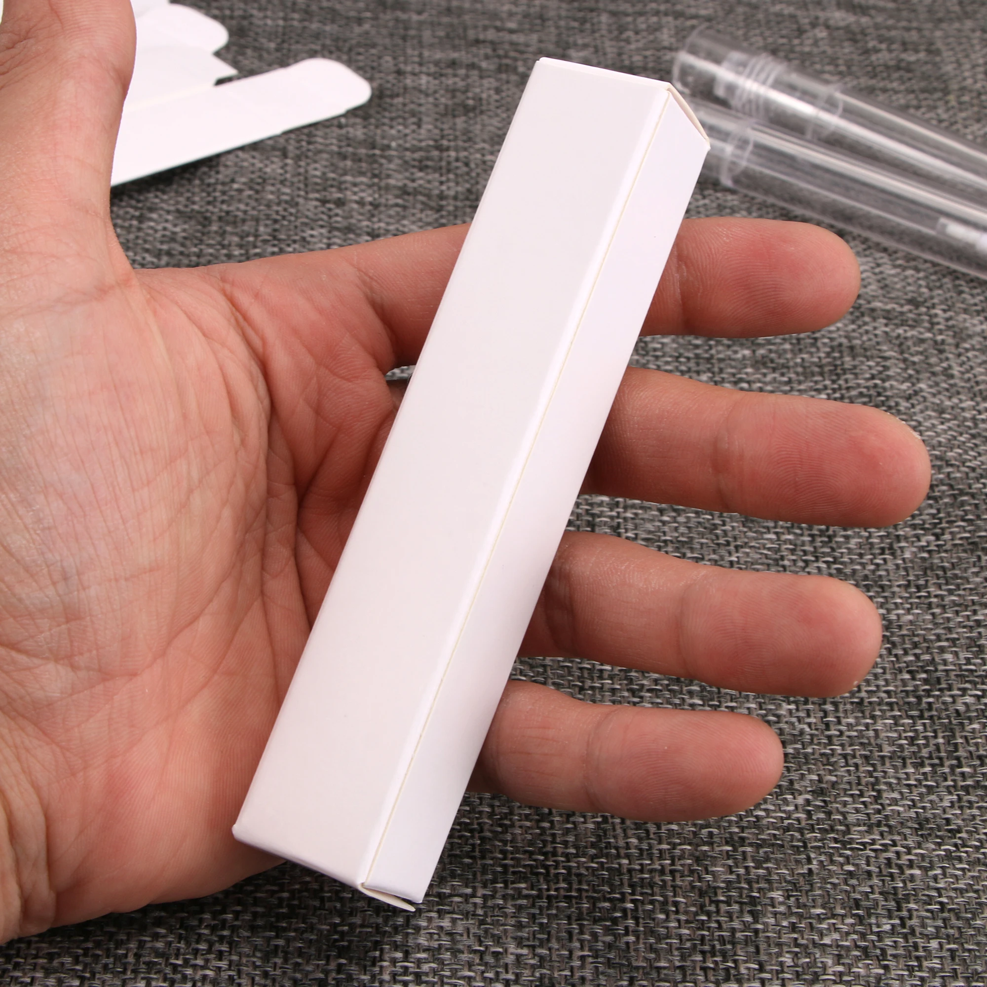 Черно белая коробка для блеска губ пустая упаковка помады бумажная упаковочная