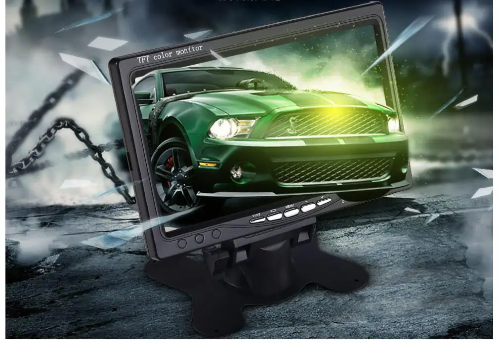 구매 자동차 후면 대시 캠 자동차 모니터 주차 센서에 대 한 Cctv 카메라 Lcd 7 인치 무선 자동차 반전 키트 + AHD 카메라