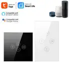 Переключатель света для штор с Wi-Fi Tuya, световой переключатель для рулонных затворовжалюзи с электродвигателем, работает с Alexa и Google Home