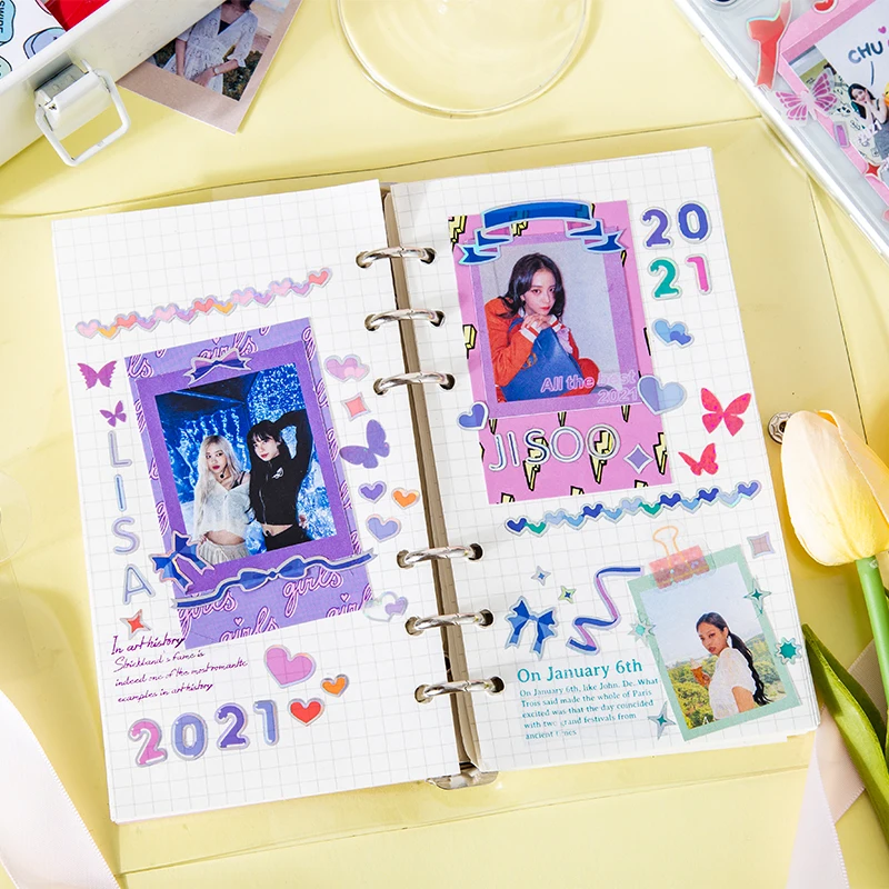 

8 шт. с изображением букв и цифр Мини узор стикер Дневник Декоративные со звездочками Chaser реквизит стикеры школьные принадлежности канцеляр...