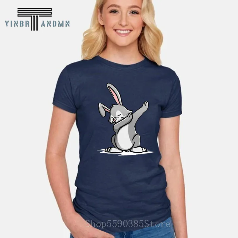 

Cute Dabbing Rabbit T Shirt Funny Pet Lover Gifts T-Shirt Women Kawaii Animal Tshirt Hip Hop Streetwear Brand Clothing Camisetas