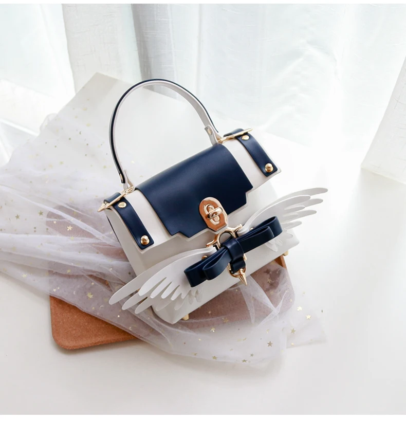 Модная Милая дизайнерская японская мягкая сумка с крыльями ангела для девочек на