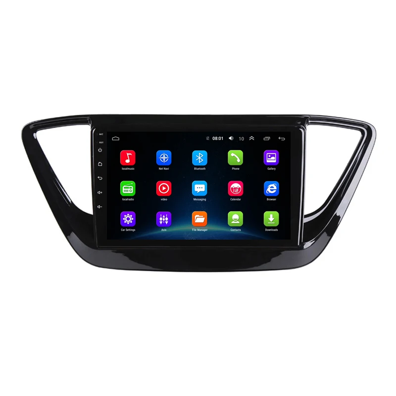 9 &quot2.5D IPS Android 1 автомобильный DVD GPS для Hyundai Verna Solaris 2017 2018 Автомобильный Радио Видео