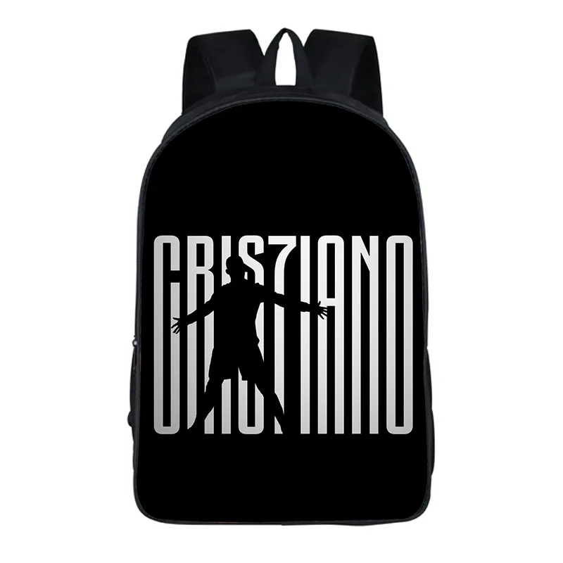 

Football Superstar CR7 Backpack Ronaldo Schoolbag Travel Notebook Bag Gifts for Kids Students