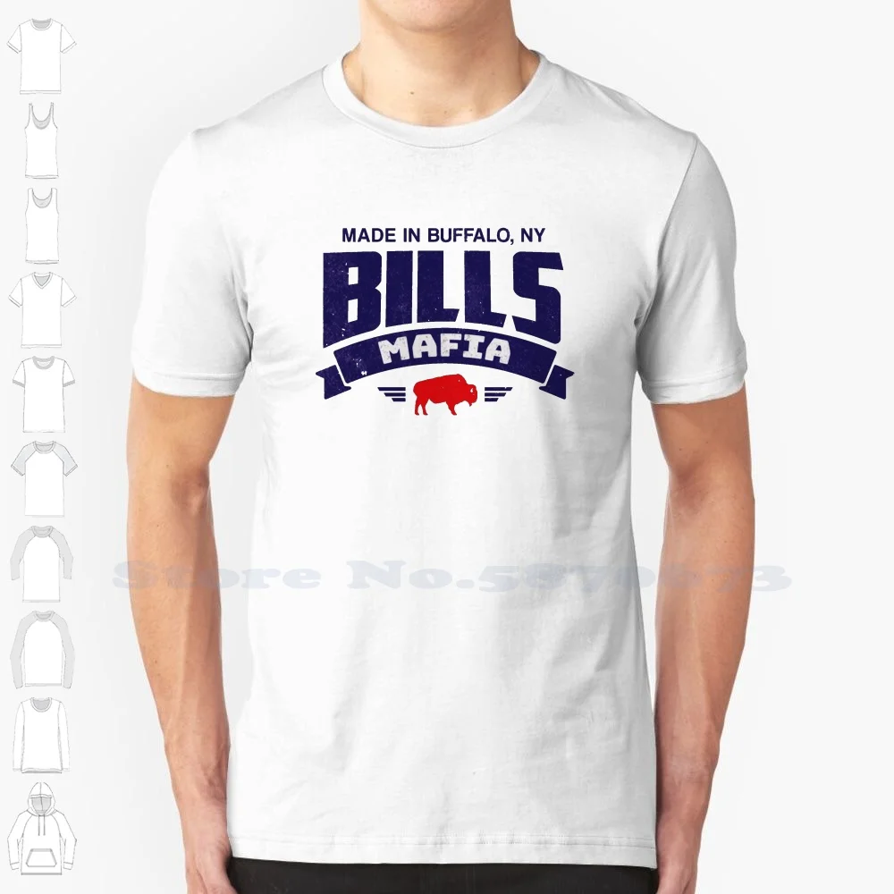 

Мужская/Женская/мужская футболка с принтом Биллс мафии