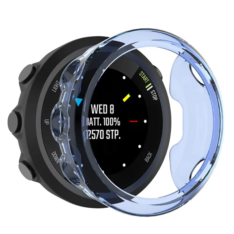 Replacement Bumper Case For Garmin Forerunner 45 44.6mm TPU Protective Case Cover Shell Smartwatch Protective Case