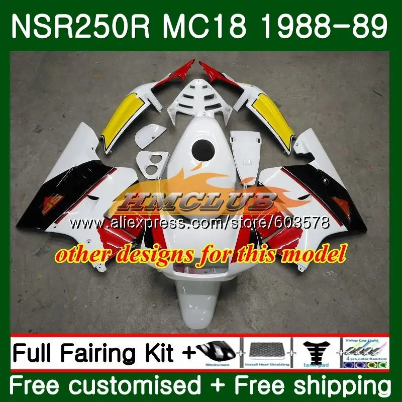 Набор для обтекателя HONDA NSR 250 R MC18 PGM2 250R NS250 NSR250R 1989 Repsol NEW 100CL.59 MC16 NSR250 RR NSR250RR 88