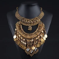 lzhlq women necklace vintage statement necklaces pendants bohemia tassels jewelry accessories