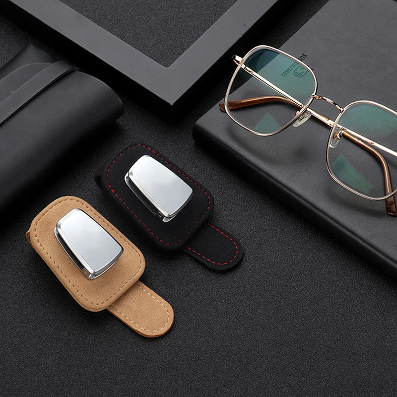 Portable Car Glasses Cases Ticket Card Clamp Sun Visor Sunglasses Holder For Nissan Tidda Livida X-Trail T31 T32 Qashqai | Автомобили и