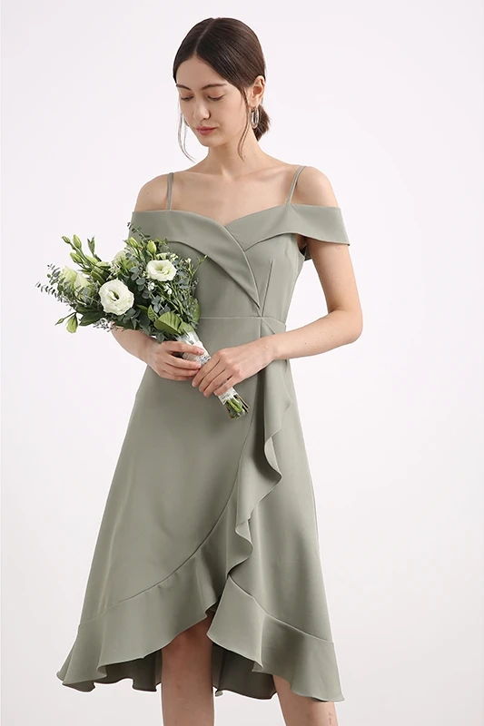 2019 Для женщин платье подружки невесты трапециевидной формы без бретелек с